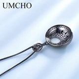 925 Silver Pendant Necklace Spinel Gemstone Vintage Women Anniversary Gift