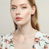 Moonstone & Cubic Zircon Unicorn Pendant Necklace