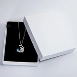 Moonstone & Cubic Zircon Unicorn Pendant Necklace
