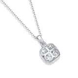 1CT D Moissanite Wedding Pendant Necklace