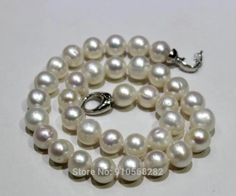 Freshwater Pearl Necklace Potato Shape 11-12mm 16INCH