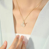 925 Silver Necklace Natural Hotan Jade Elephant Retro High Chain Jewelry