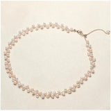 14K Pearl Weave Gypsophila DIY Necklace