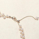 14K Pearl Weave Gypsophila DIY Necklace