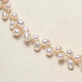 14K Pearl Weave Gypsophila DIY Necklace
