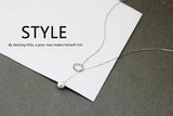 925 Silver Infinity Long Chain Pearl Pendant Necklace