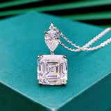 Asche Pagoda Square Diamond Necklace - Women's Style