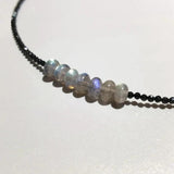 Labradorite Spinel Silver Necklace