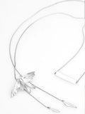 Haya Studio Moth Pendant Women Necklace Crystal Colar Chain