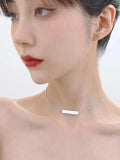 Haya Studio Moth Pendant Women Necklace Crystal Colar Chain