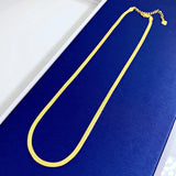 Snake Clavicle Chain 925 Silver Plating 18k Neck Chain Euro American