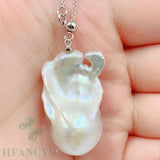 Baroque Pearl Necklace 33mm Cultured Classic Aurora