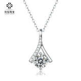 CRA 1ct Moissanite S925 Silver Necklace Pendant