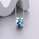 Sterling Silver Starry Sky Couple Necklace
