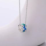 Sterling Silver Starry Sky Couple Necklace