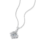 6.5MM D Moissanite Diamond Windmill Pendant Necklace