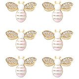 20 Pcs Enamel Bee Charms Pendants DIY Crafts
