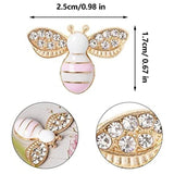 20 Pcs Enamel Bee Charms Pendants DIY Crafts