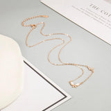 925 Sterling Silver Double Bow Fritillary Necklace