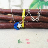 Opal Moon & Star Pendant Necklace 925 Sterling Silver