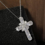 Cross Hip-hop Necklace Female Vintage Jewelry Zircon Girl Gift
