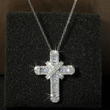 Cross Hip-hop Necklace Female Vintage Jewelry Zircon Girl Gift