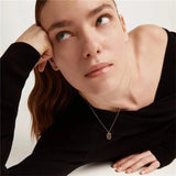 925 Silver Zircon Initial Letter M Necklace
