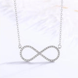 Elegant S925 Silver Necklace with Pink Diamond for Wedding Anniversary
