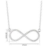 Elegant S925 Silver Necklace with Pink Diamond for Wedding Anniversary