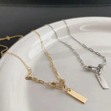 Sterling Silver Necklace for Female Party Clavicle Chain