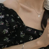 Sterling Silver Necklace for Female Party Clavicle Chain