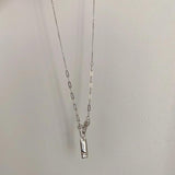 Sterling Silver Necklace for Female Party Clavicle Chain