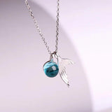 S925 Mermaid Foam Necklace Short Style Silver Women's Accessories