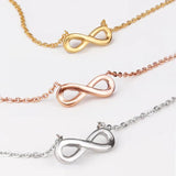 Bohimia Jewelry S925 Sterling Silver Number 8 Cross Necklace for Women