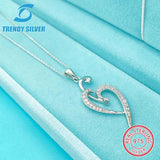925 Silver Necklace Small Zircon Jewelry