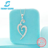 925 Silver Necklace Small Zircon Jewelry