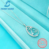 925 Silver Necklace Small Zircon Jewelry