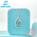 925 Silver Necklace Small Zircon Jewelry