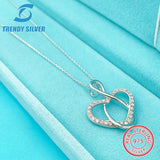 925 Silver Necklace Zircon Jewelry