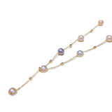 8-9mm Freshwater Pearl Necklace Women's Long Adjustable Necklace