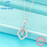 925 Silver Necklace with Zircon Jewelry