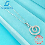 925 Silver Necklace Small Zircon Jewelry