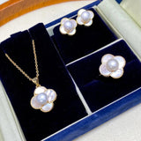 6.5mm Fritillaria Pearl Jewelry Set