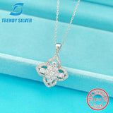 925 Silver Necklace Small Zircon Jewelry