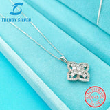925 Silver Necklace Small Zircon Jewelry
