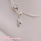 Autumn 925 Silver Hearts of Bar Necklace, Clear CZ Jewelry