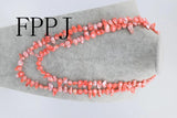 Baroque Pink Red Freshwater Pearl 12-28mm Necklace 50-inch Beads
