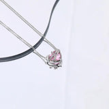 S925 Sterling Silver Love Clavicle Chain Necklace Pendant