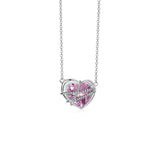 S925 Sterling Silver Love Clavicle Chain Necklace Pendant