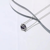 S925 Sterling Silver Love Clavicle Chain Necklace Pendant